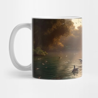 Enchanted Waters: Dolphins Amidst the Amazon Rainforest Mug